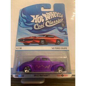 Hot Wheels Cool Classics 40 Ford Coupe Spectraflame Purple Collectible Die-Cast
